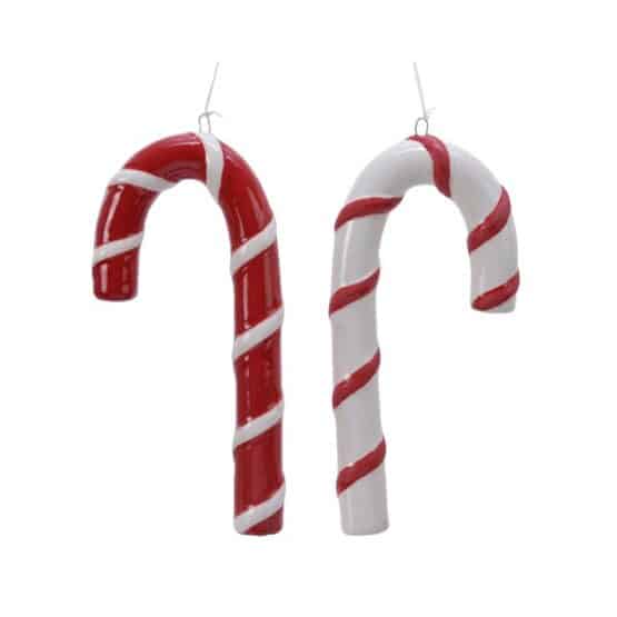 Candy Cane Tree Decorations in red and white sold at Christmasland.ie