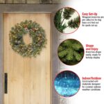 Glittery Bristle Xmas Wreath - Christmas Wreaths For Sale DUblin