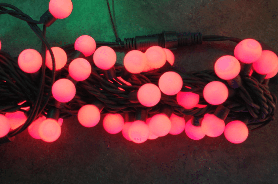 50 Extendable Outdoor XP Led Red Berry Christmas Lights - Christmas Lights For Sale Dublin Ireland