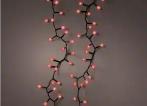500 Cherry Red Compact Christmas Lights