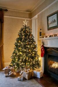 7.5ft Newberry Spruce Pre-Lit Slim Artificial Christmas Tree - Christmas Trees For Sale Dublin