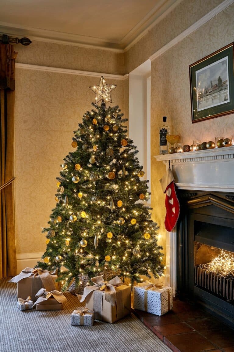 7.5ft Newberry Spruce Pre-Lit Slim Artificial Christmas Tree - Christmas Trees For Sale Dublin