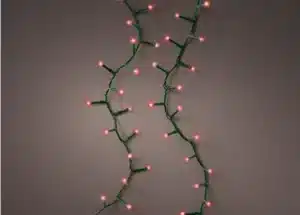 1000 LED Red Compact Twinkle Christmas Lights