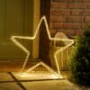 Dewdrop Open Light Up Star Warm White - Christmas Lights For Sale Dublin