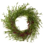 Large Green Spray And Red Berry Wreath - Christmas Wreaths For Sale Dublin