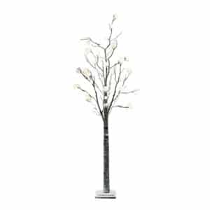 6ft LED Artificial Twig Christmas Tree With Snowball Lights