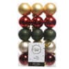 Mixed Shatterproof Christmas Baubles (Pack Of 30) - Christmas Decorations For Sale Dublin