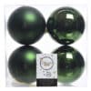 Christmas Baubles Pine Green (Dia 10cm, Pack of 4) - Christmas Decorations For Sale Dublin