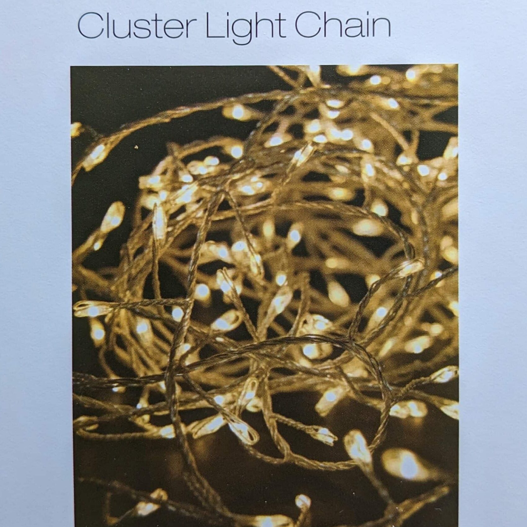 80 Micro LED Warm White Cluster Chain Lights