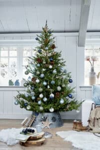 Christmas Decorating Themes: White & Blue