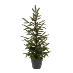 3ft Potted Luxury Pine Mini Artificial Christmas Tree