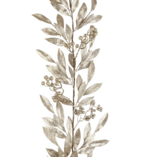 6ft Champagne Laurel Christmas Garland