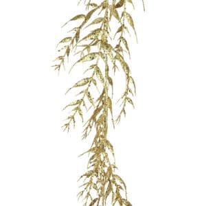 6ft Gold Leaf Christmas Garland