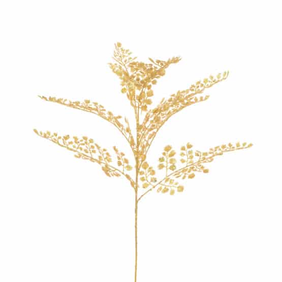 Gold Sparkle Maidenhair Spray - Christmas Decorations For Sale Dublin