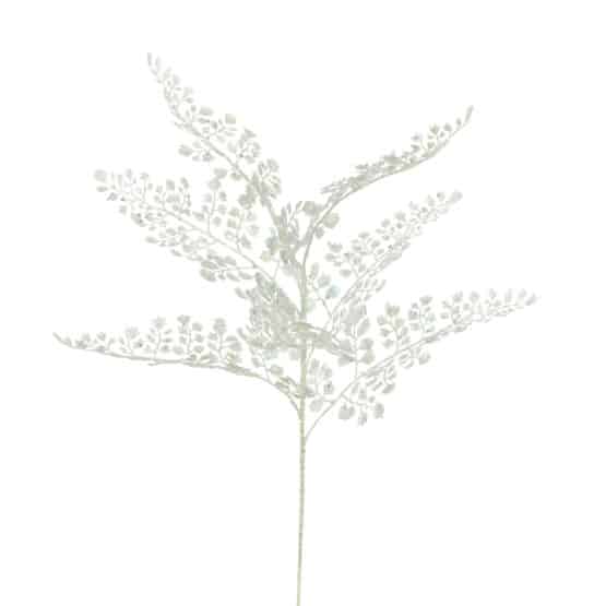 Silver Sparkle Maidenhair Spray - Christmas Decorations For Sale Dublin