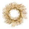 22" (56cm) Metallic Gold Fern Wreath - Christmas Wreaths For Sale Dublin