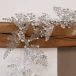 6ft Sparkle Maidenhair Christmas Garland Silver - Christmas Garlands For Sale Dublin