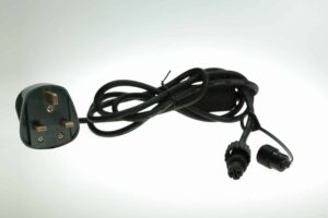 XP 2m Black Power Lead for Heavy Duty Connectable Christmas Lights FDL 