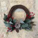 Hawes Berry Rattan Wreath - Christmas Wreaths For Sale Dublin