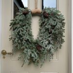 Frosted Teardrope Jute Wreath - Christmas Wreaths For Sale Dublin