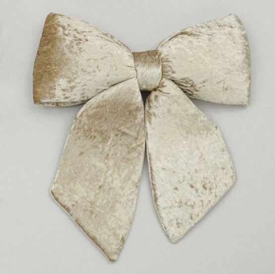 Christmas Bow Beige - Christmas Decorations for Sale Dubln