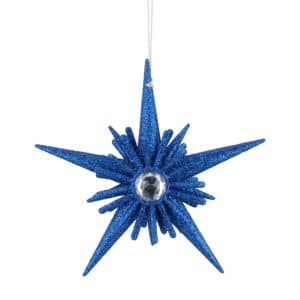 Blue Glitter Acrylic 5-Point Star