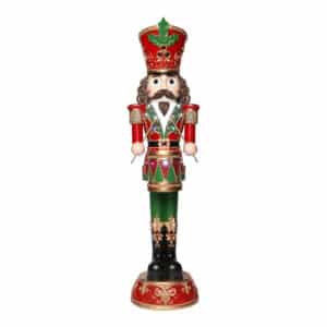153cm LED Burgundy Nutcracker