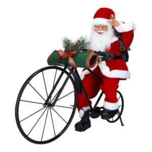 Animated LED Santa On A Bicycle