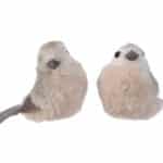 Birds With Feathers On A Clip With Glitter - Christmas Decor - Christmasland