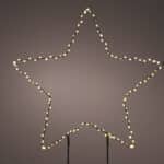 Micro LED Garden Star Warm White 38cm - Christmas Decor - Christmasland