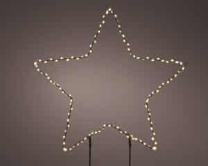 38cm Garden Star With Micro LED In Warm White