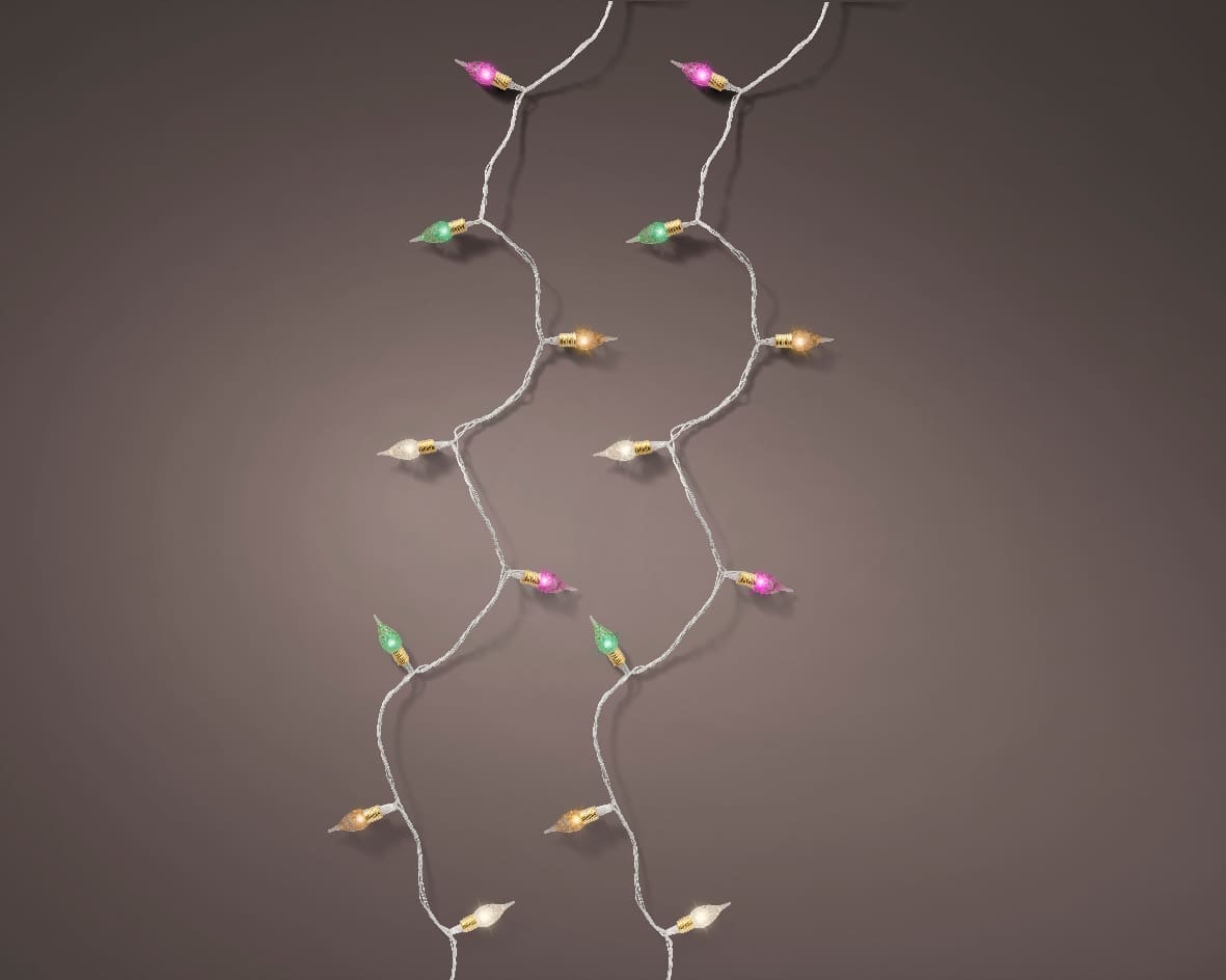 40 LED Vintage Colourful Twinkle Lights