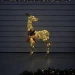 Gold Glitter Reindeer With 70 Warm White - 3D Christmas Figures - Christmasland