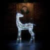 110cm Iridscent Standing Reindeer with 70 White Lights - 3D Christmas Figures - Christmasland