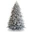 7.5FT Feel Real Frosted Dorchester Pine Pre-Lit Artificial Christmas Tree - Artificial Christmas Trees Ireland