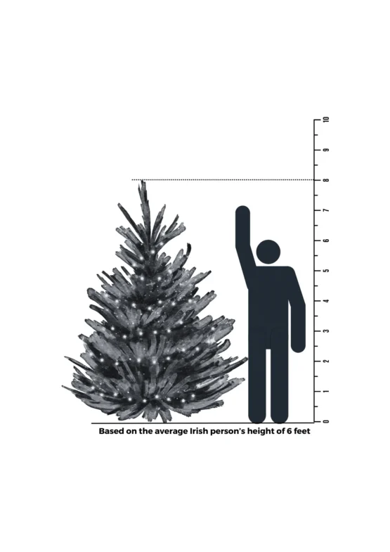 ChristmasLand.ie 8 Foot Tree Size Comparison