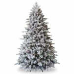 9ft Feel Real Frosted Dorchester Pine Pre-Lit Artificial Christmas Tree for sale in Dublin, near dundrum at Christmasland.ie