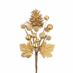 18cm Pinecone Berry Mixed Pick