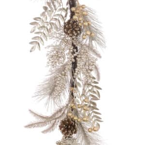 6 Feet Metallic Foliage Garland