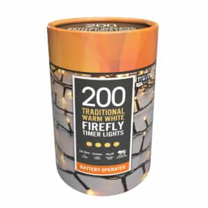 200 Warm White Firefly Christmas Lights