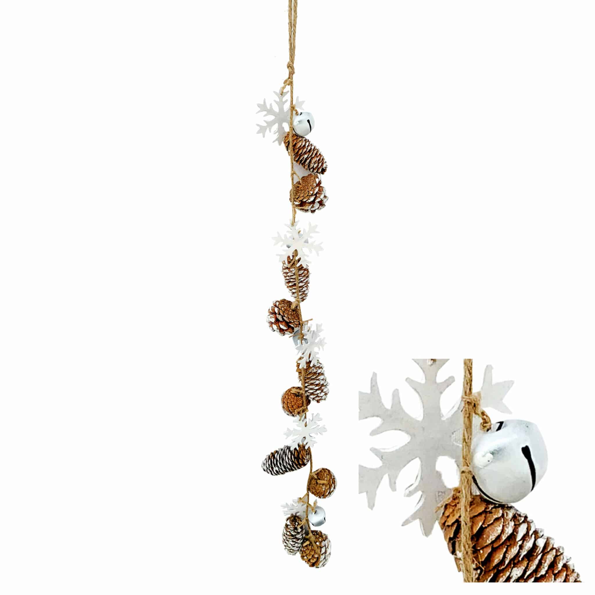 Pinecone and Snowflake Garland - Christmas Garlands for Sale