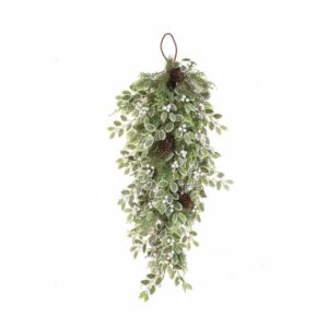 80cm Sparkle Holly Berry Teardrop