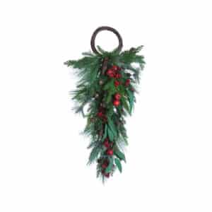 70cm Red Berries Hanger