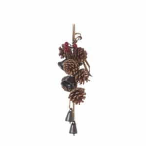 38cm Pinecone Bell Hanger