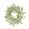 Snowy Grape Leaf Wreath 50cm – A Wintry Elegance in White and Green