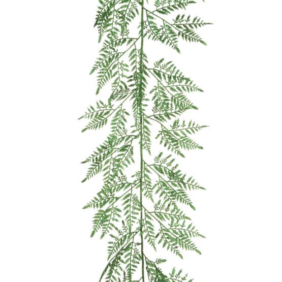 5 Feet Green Leather Fern Garland - Christmas Garlands for Sale