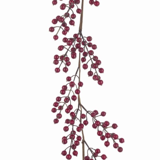 152cm Winter Berry Garland – A Frosty Accent for Your Holiday Decor