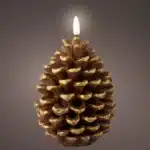 Pinecone LED Wax Candle - Christmas Room Decor