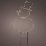 Micro LED Metal Snowman – Charming Outdoor Glow for Winter Wonderland