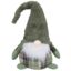 Sitting Gnome Green grey tweed